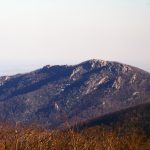 The NW face of Old Rag Mountain, which is situated in the Shenandoah National Park. This mountain is famous for the rock scramble that is at the top.